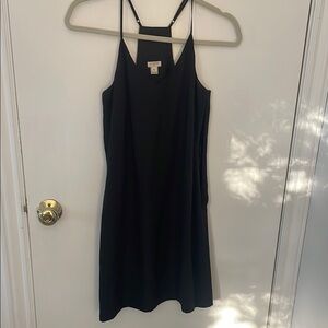 J. Crew Black Spaghetti Strap Slip Dress